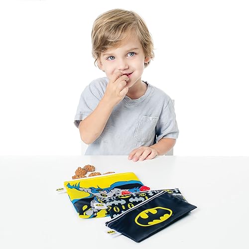 Miniatura 3 de Bumkins Bolsas reutilizables para sándwiches y aperitivos, para el almuerzo escolar de niños y para adultos, tela lavable, bolsa de tela impermeable