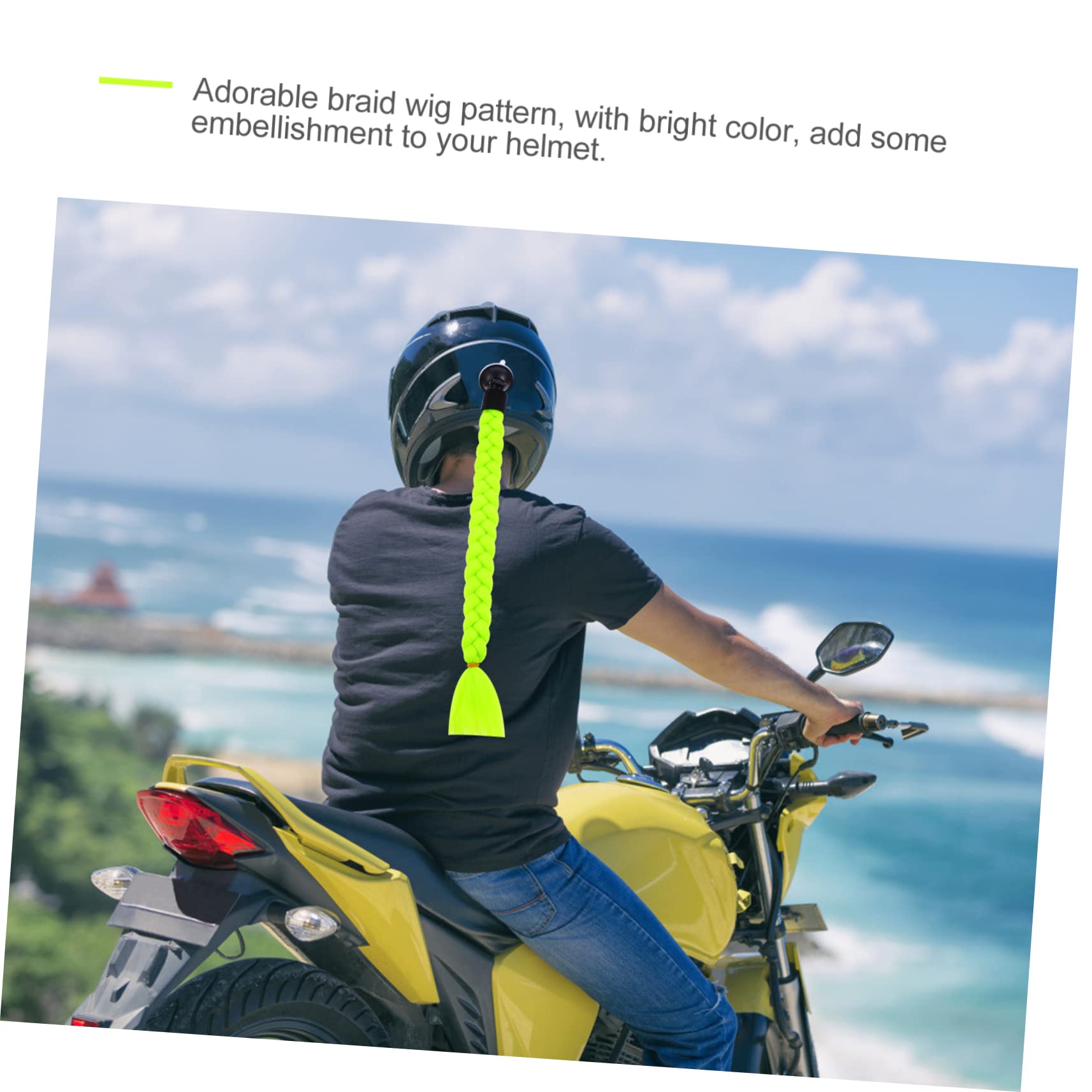 SHERCHPRY 3 Szt warkocz kasku peruka na motocyklowy brudna peruka warkocz akcesoria narciarskie ornament ozdoba warkocza hełmu dekoracja hełmu Różnorodność dekoracje uderzyć piłkę abs