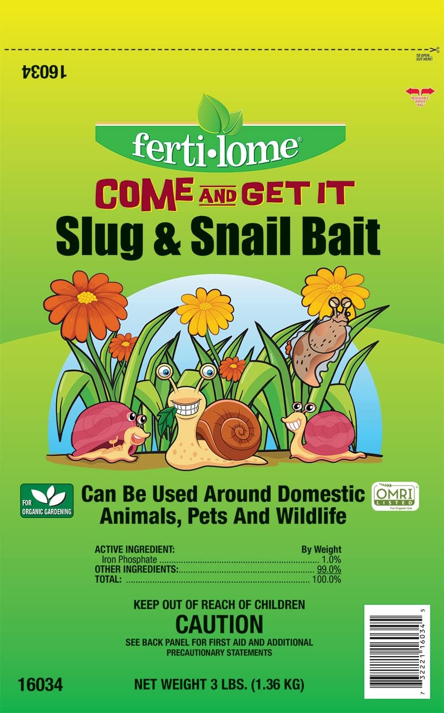 Fertilome (16034) Come and Get It, Bug, Slug & Snail Bait, OMRI Listed (3 lb.)