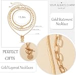 Colliers d'or pour les femmes Collier femelle Collier en couches Collier en argent Colliers de chaîne en papier Pearl Pièce Charm Collier Stack Stack Gold bijoux Cadeaux pour les femmes