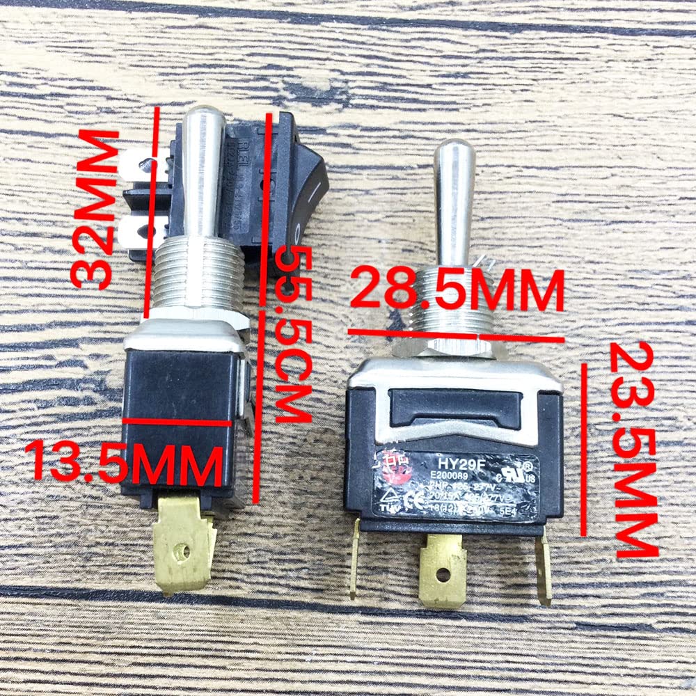 HY29F SPST Toggle Switch KEDU 18A 3Pins 3 Position Electric Switch for Tube Amplifier