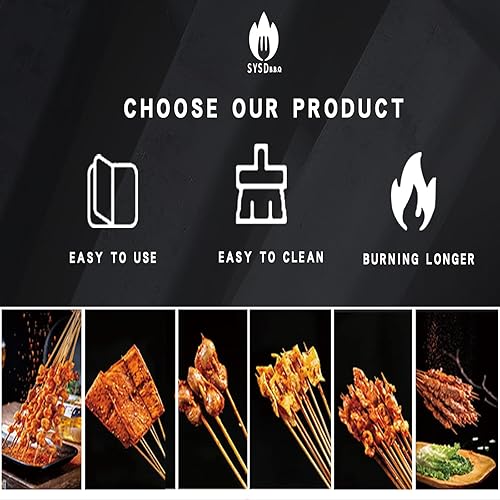 Miniatura 6 de SYSDB.B. QTroncos de carbón de bambú, 100% natural, dura 6 horas, parrilla de carbón sosteniblebarbacoaparrilla de cerámicaparrilla de hervidor