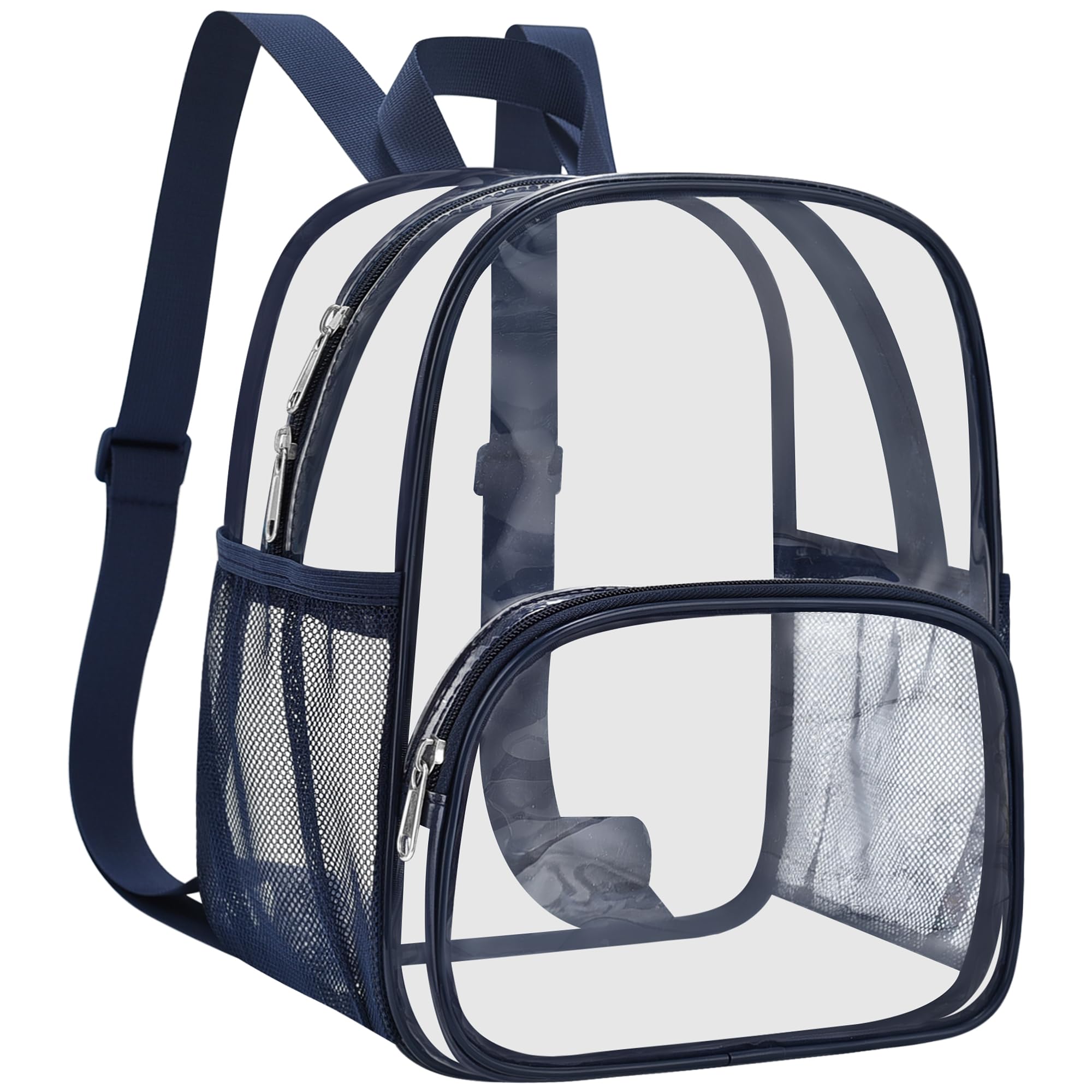 USPECLARE Clear Backpack for Stadium Events Small Clear Backpack 11.5x9.5x6 for Concert Sport Events Work Travel