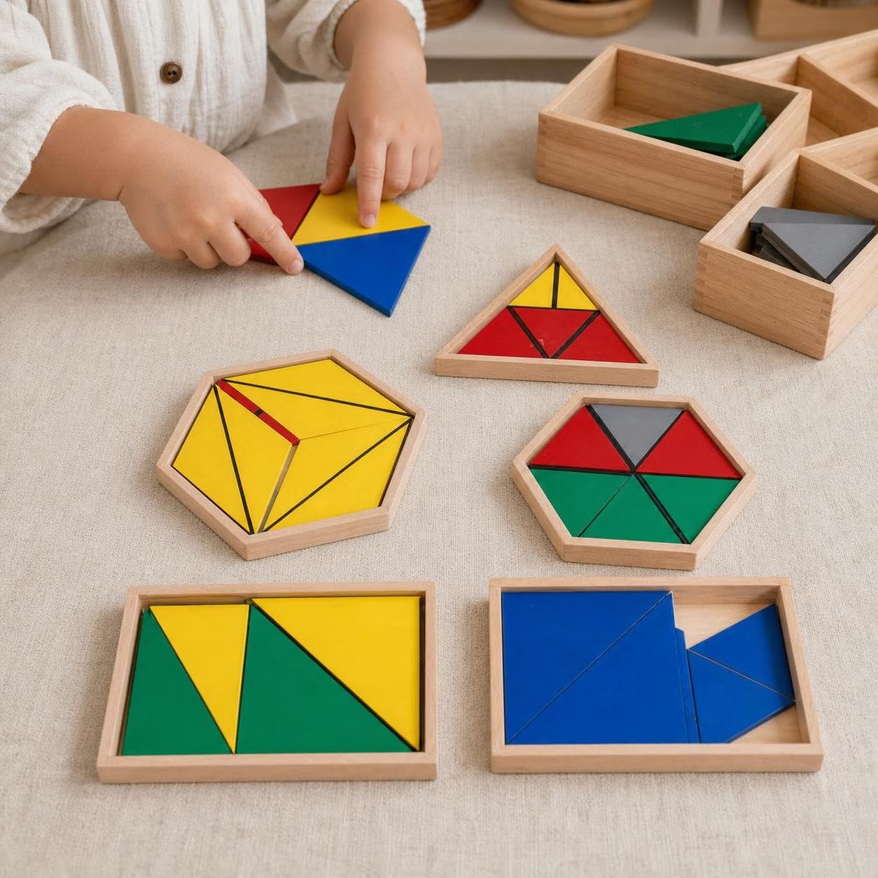 Lernspielzeug aus, Geometrische Formen Sortierspiel für 4-6 Jahre, für die Motorik, Heimversion