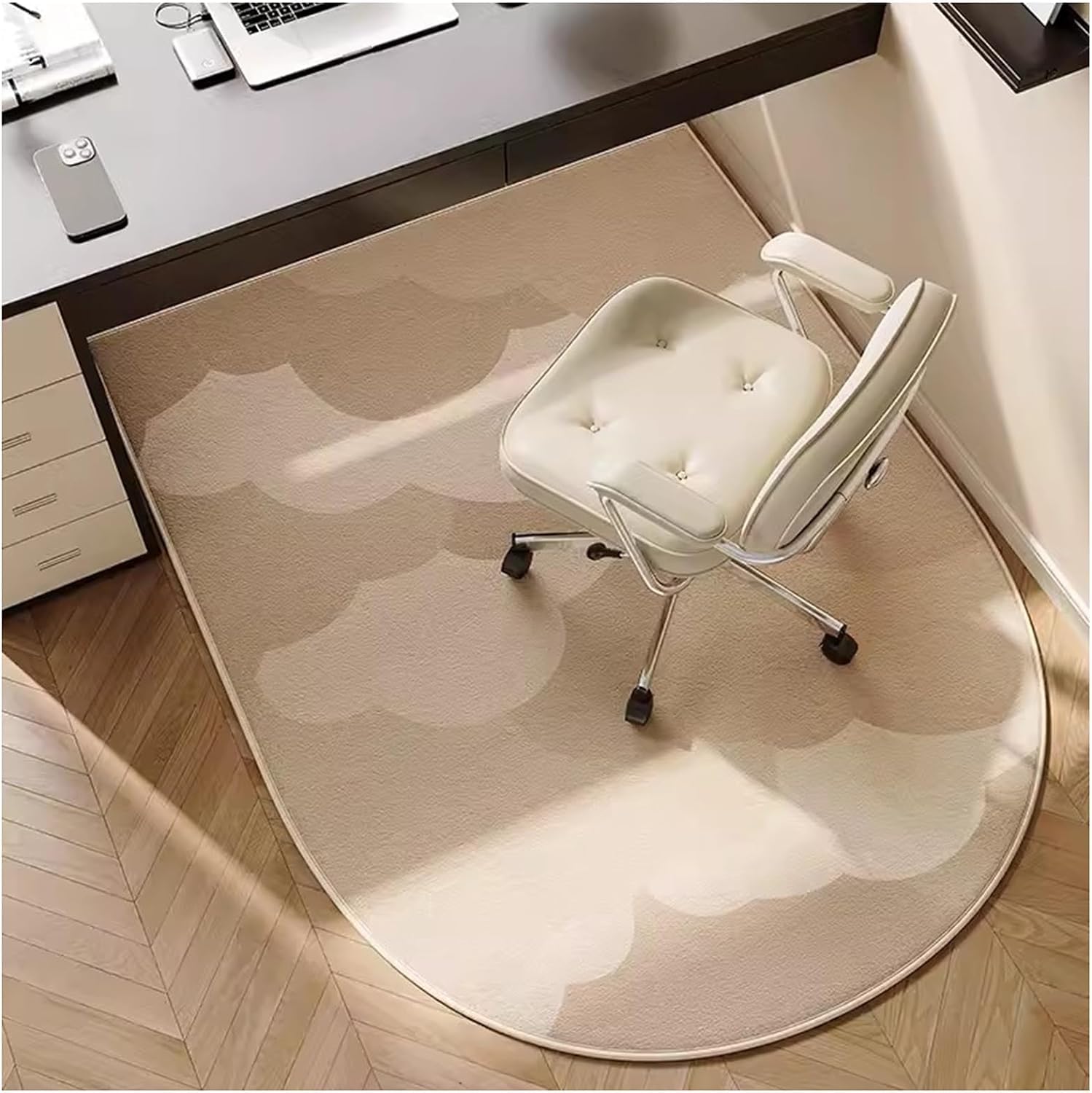 Tapis de chaise de bureau gris 47,2x35,4 pouces protection de sol