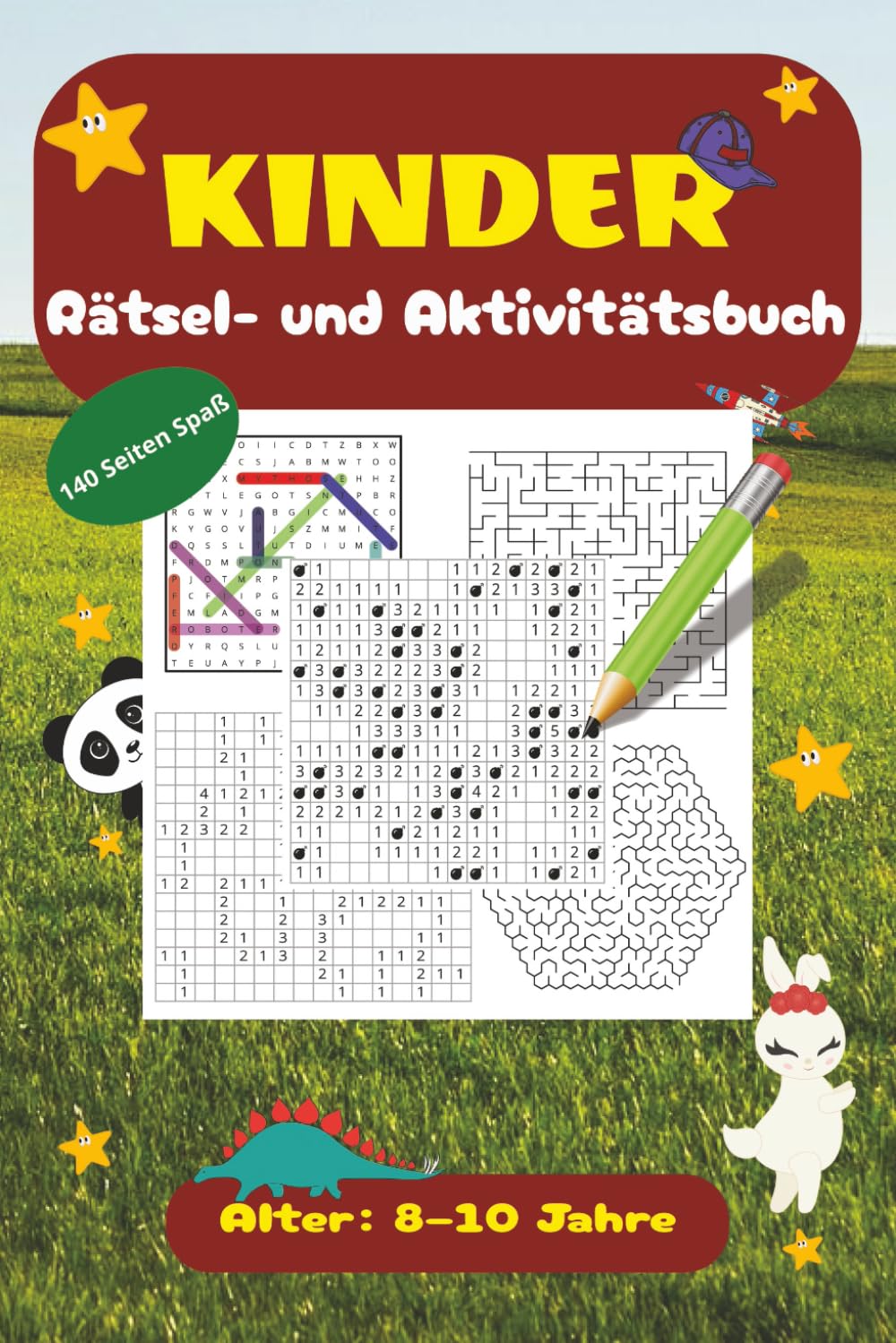 Das große Rätsel- und Aktivitätsbuch für Kinder: Großes Aktivitätsbuch mit Wortsuchen, Labyrinthen und Denkspielen für Kinder von 8–10 Jahren