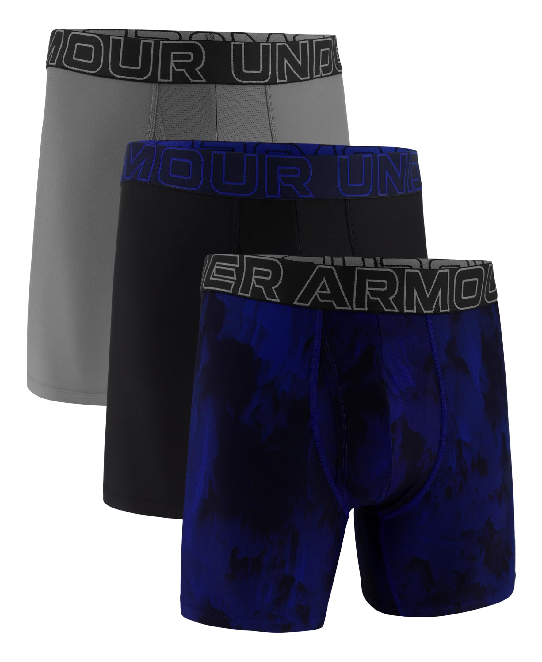 Under Armour mens Ua Performance Tech Boxerjock 6in 3-pack Boxer Briefs (pack of 3)
