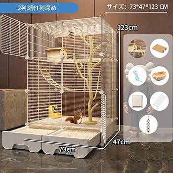 【ご確認用です】オストハイマー4点　ポニー　クロヒョウ　アナグマ　カモ Amazon | フクロモモンガ ケージ 2階 大型 引き出し トレー