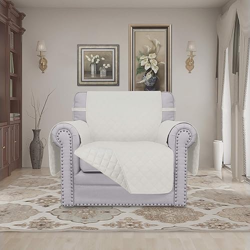 Miniatura 272 de Easy-Going - Funda reversible para sofá, resistente al agua, con varillas de espuma y correas elásticas, protector de muebles para mascotas y perros