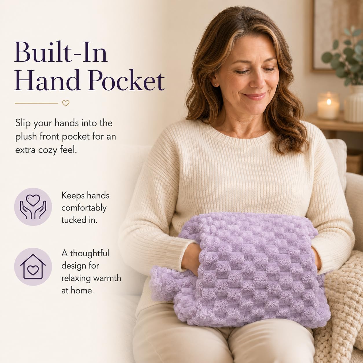3L Extra Large Hot Water Bottle with Plush Cover, Hot Water Bag