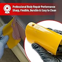 Vista 4 de LAUCO Esparcidores de relleno de carrocería para automóviles (100 piezas) – Esparcidor de plástico reutilizable amarillo para rellenos automotrices