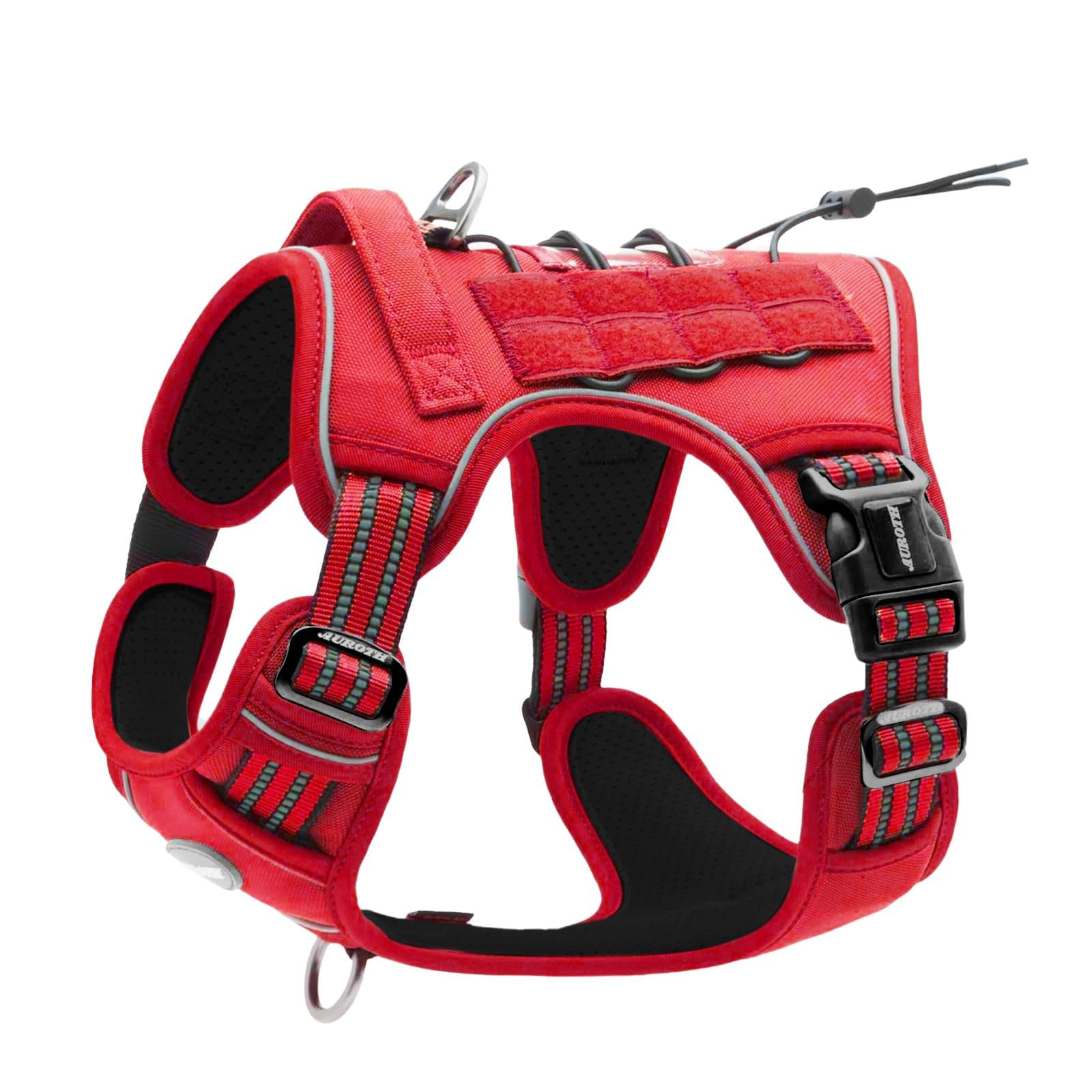 AUROTH Tactical Dog Harness Medium Sized Dog No Pull Adjustable Dog Vest