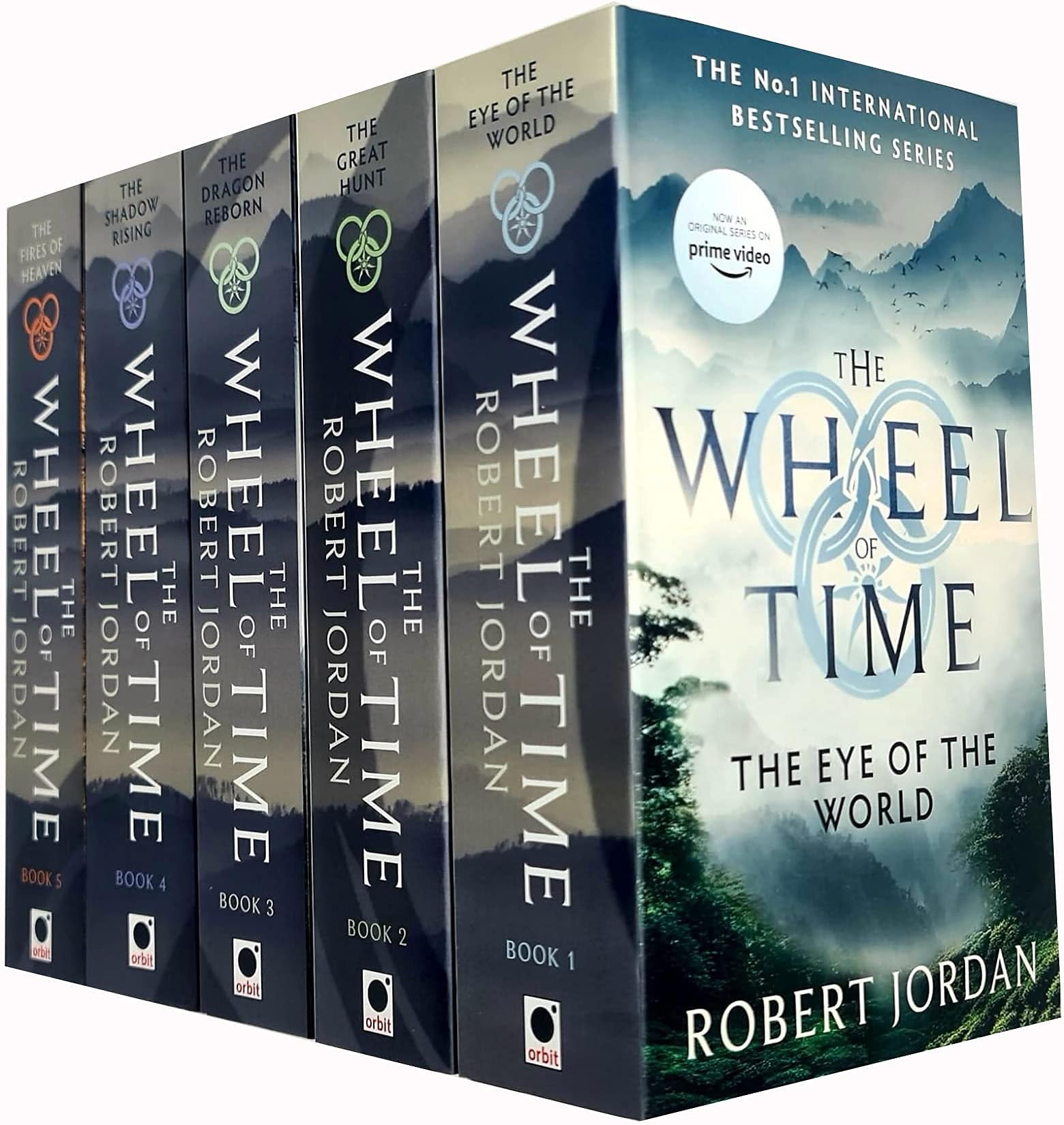 Robert Jordan The Wheel of Time Collection 5 Books Set Series 1 (Book 1-5)