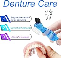 Vista 3 de Keedolla Vasos para Dentaduras Postizas para Remojar Dentaduras, Estuche de Limpieza de Dentaduras Contenedor Retenedor Caja de Baño para Protector