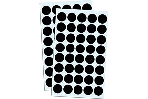 2000-Count Round Black Dot Stickers