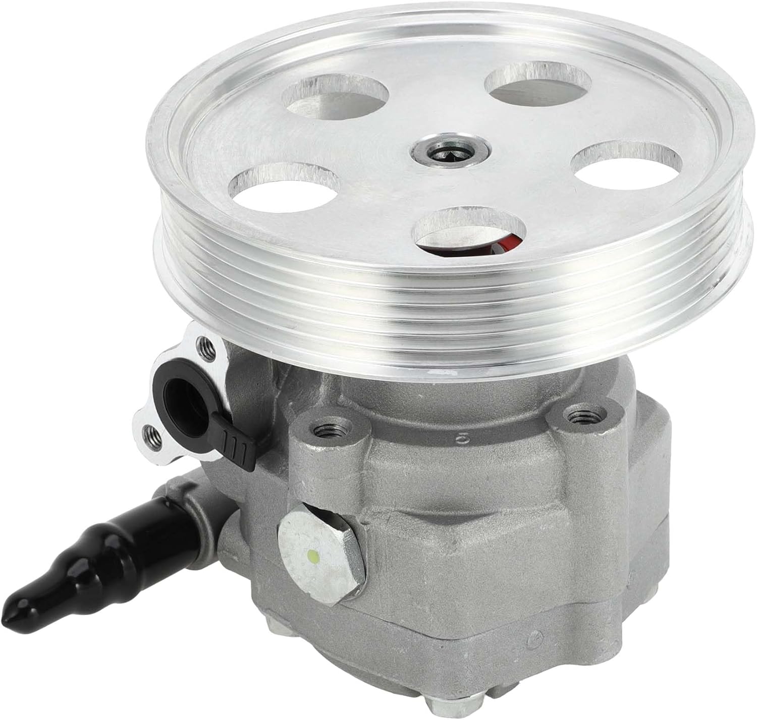 Power Steering Pump for Audi A4 2.0L 2009-2012 for Audi A5 2.0L 2010-2012 Consistent No.8K0-145-153-F/8K0145153F Power Assist Pump Silver Tone with Pulley 1 Pcs