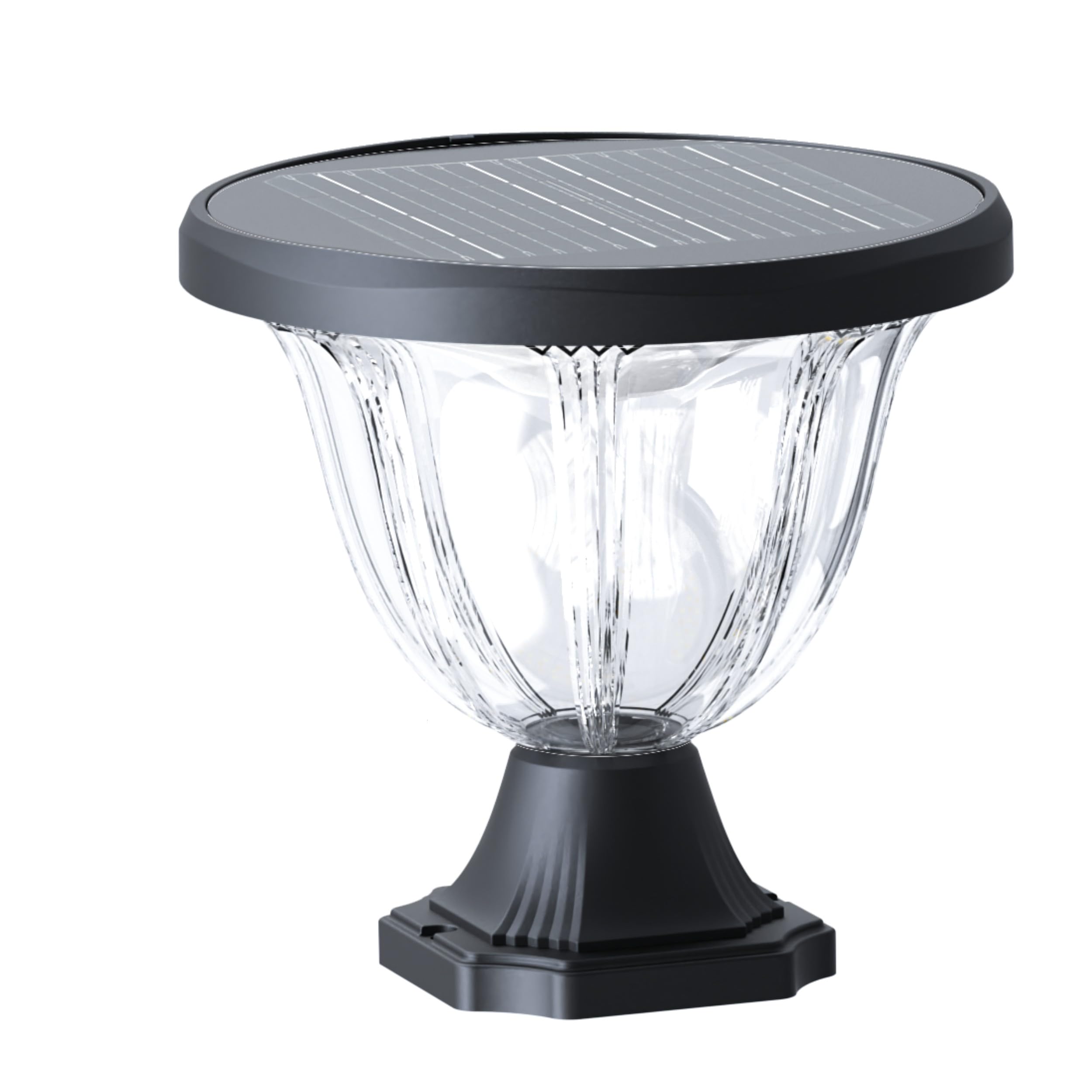 ECOVOX 200W LED Solar Daimond Lawn Light Pillar Type with Remote Control & Motion Sensor | ABS + PC Water Proof Body | 4000 mAh LiFePO4 Battery Solar Security Flood Light | 1 Year Warranty