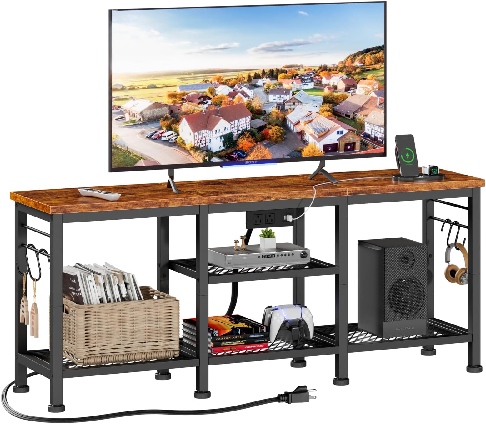 TV Stands for Living Room 50 inch TV Stand with Power