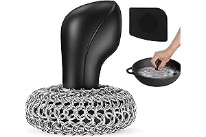 Cast Iron Scrubber: Your Durable Chainmail Pal for Cast Iron Care
