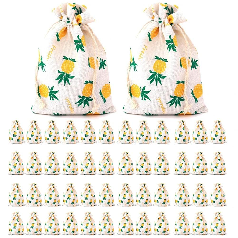 Sacs-cadeaux tropicaux ananas : le pochon idéal pour gâter vos invités cet été
