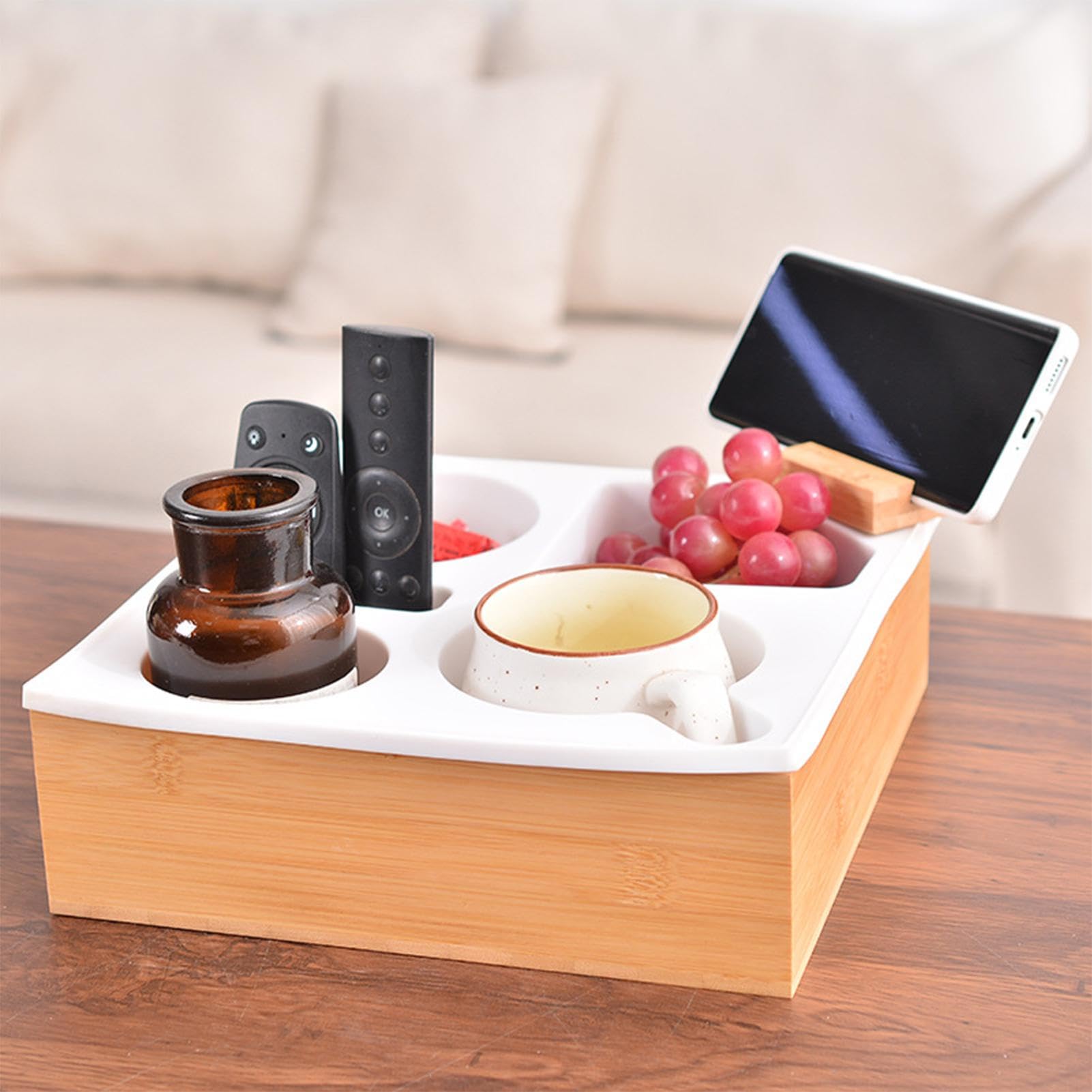 Amazon.co.jp: Znvhazsy カウチ カップ ホルダー トレイ、カウチ