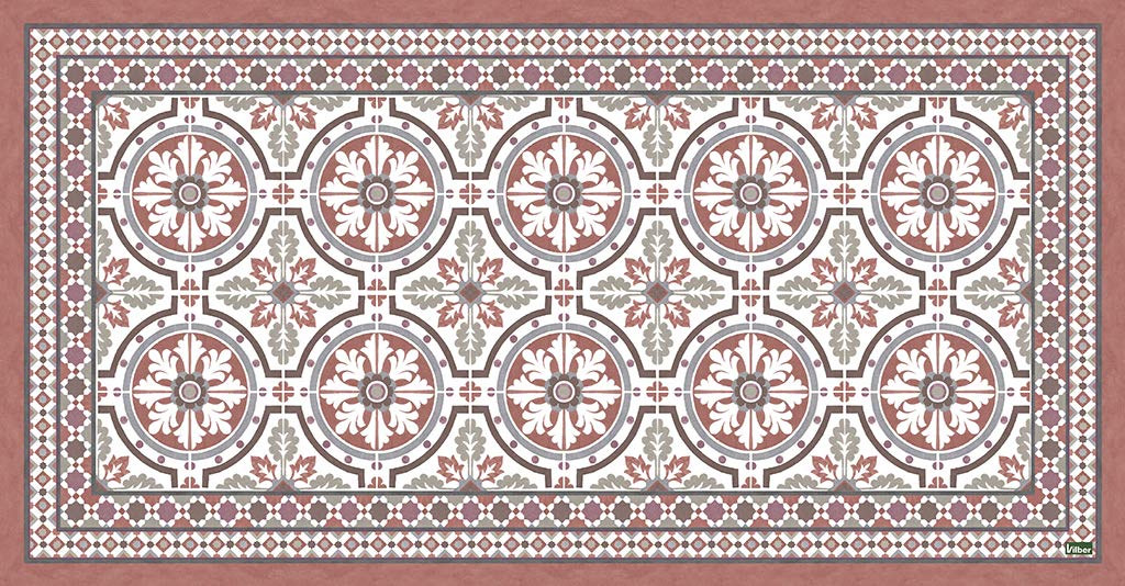 Tapis en vinyle Vilber Tanger antidérapant et imperméable pour cuisine