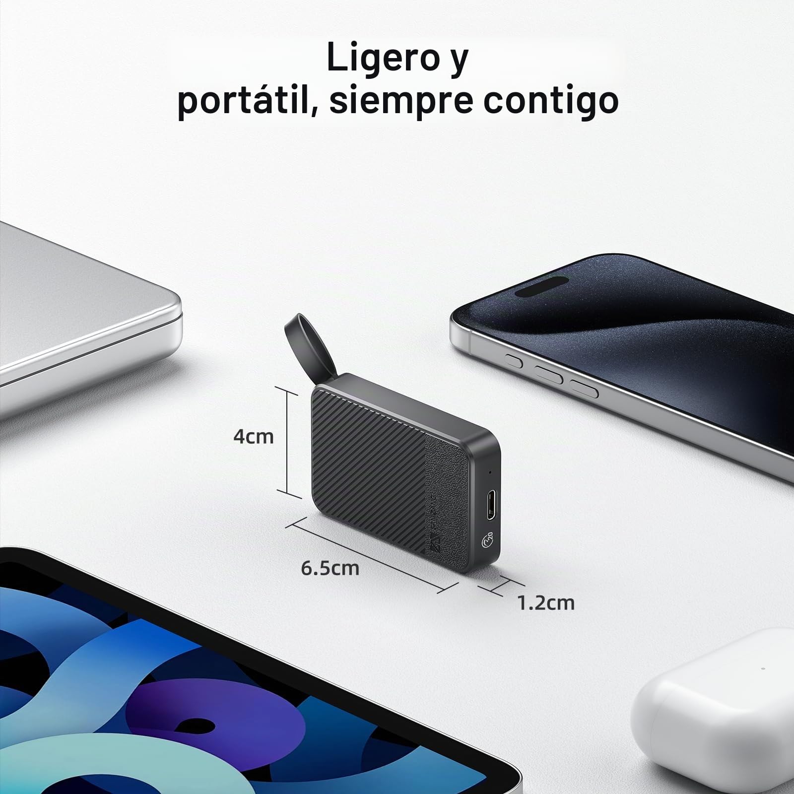 Sanzang Master SSD externo 512 GB SSD portátil compatible con Phone 15/16, PC, tabletas, PS5, PS4, disco duro externo SSD