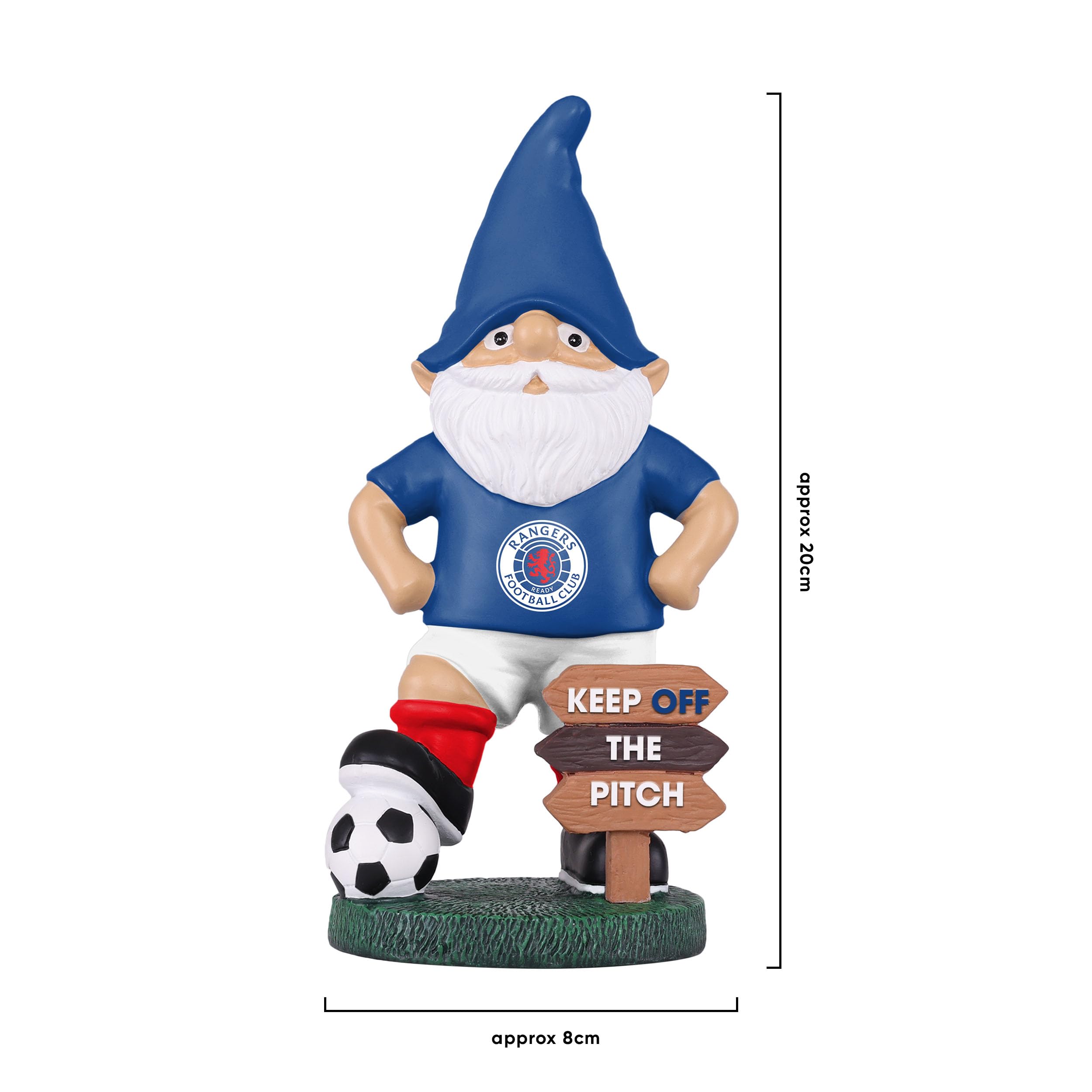 FOCO Nain de Jardin Officiel Rangers FC Keep Off The Pitch