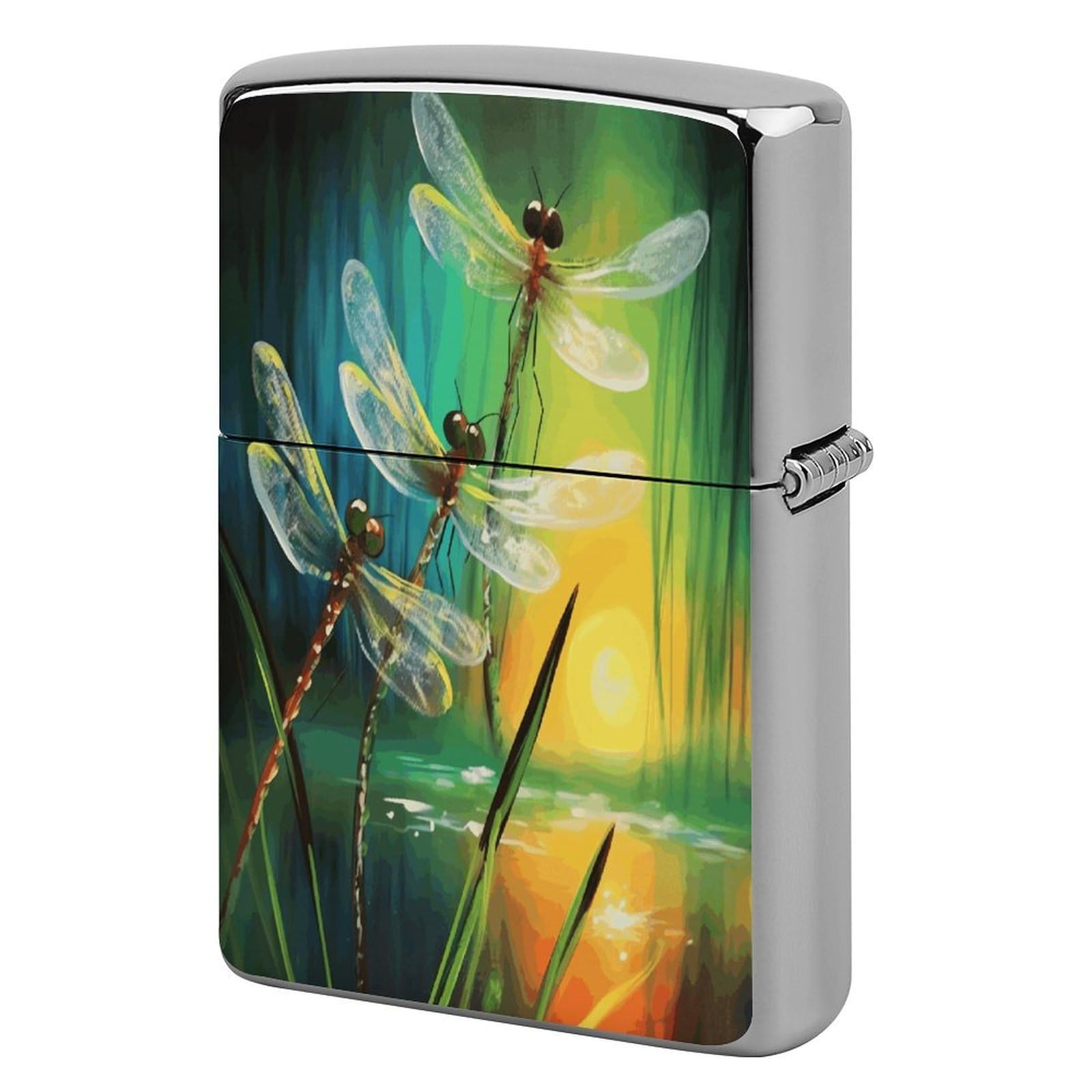 Fekiloot Style Dancing With Dragonflies Lighter Case Cover Lighter Holder