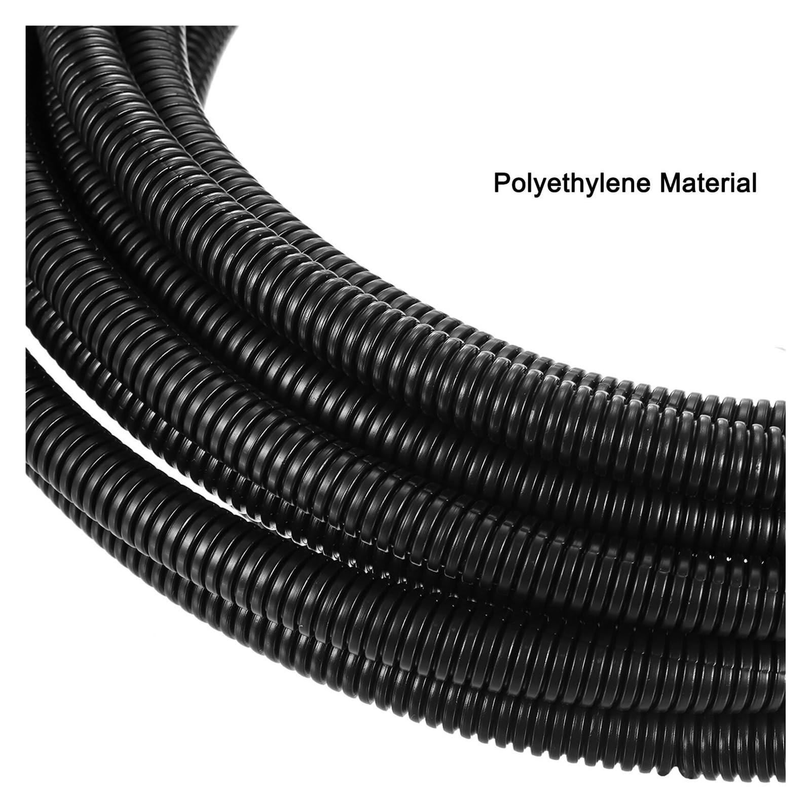 Tubo in polietilene for guaina protettiva for filo flessibile con diametro esterno di 10/13/15,8/25/28,5 mm(Black,10mmx13mmx30.48meters)