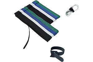 100 Pack Reusable Computer Velcro Cable Straps