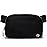 Black Belt Bag with Adjustable Strap, Pander Nylon Mini Fanny Pack for Outdoors Workout Traveling Casual Running Cycling, 1L
