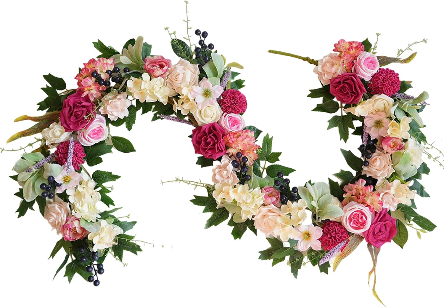 Spring Rose Dahlia Flower Garland