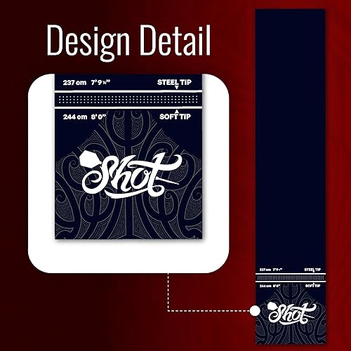 Miniatura 7 de Alfombrilla de dardos de tiro con línea de lanzamiento, puntos de dardos y protector de suelo, no se riza y absorbe los golpes, material de goma