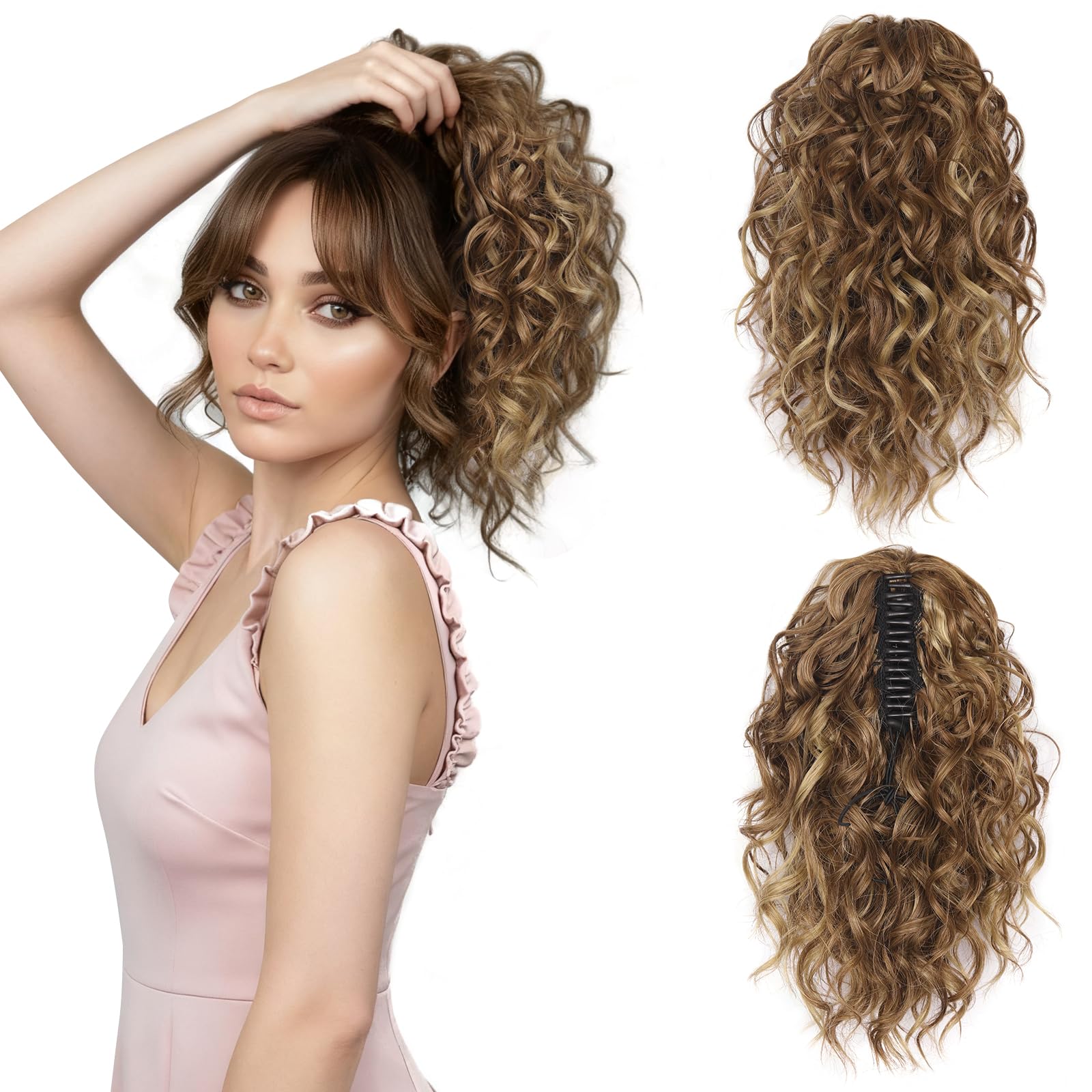 Photo 1 of ZQIAN BEAUTY 12 Inch Curly Ponytail Extension