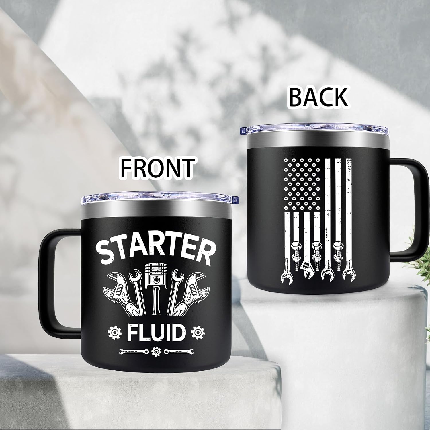 Fufendio Mechanic Gifts for Men - Fathers Day Gift for Mechanic Dad, Car Guy, Car Enthusiast - Coffee Mug 14oz
