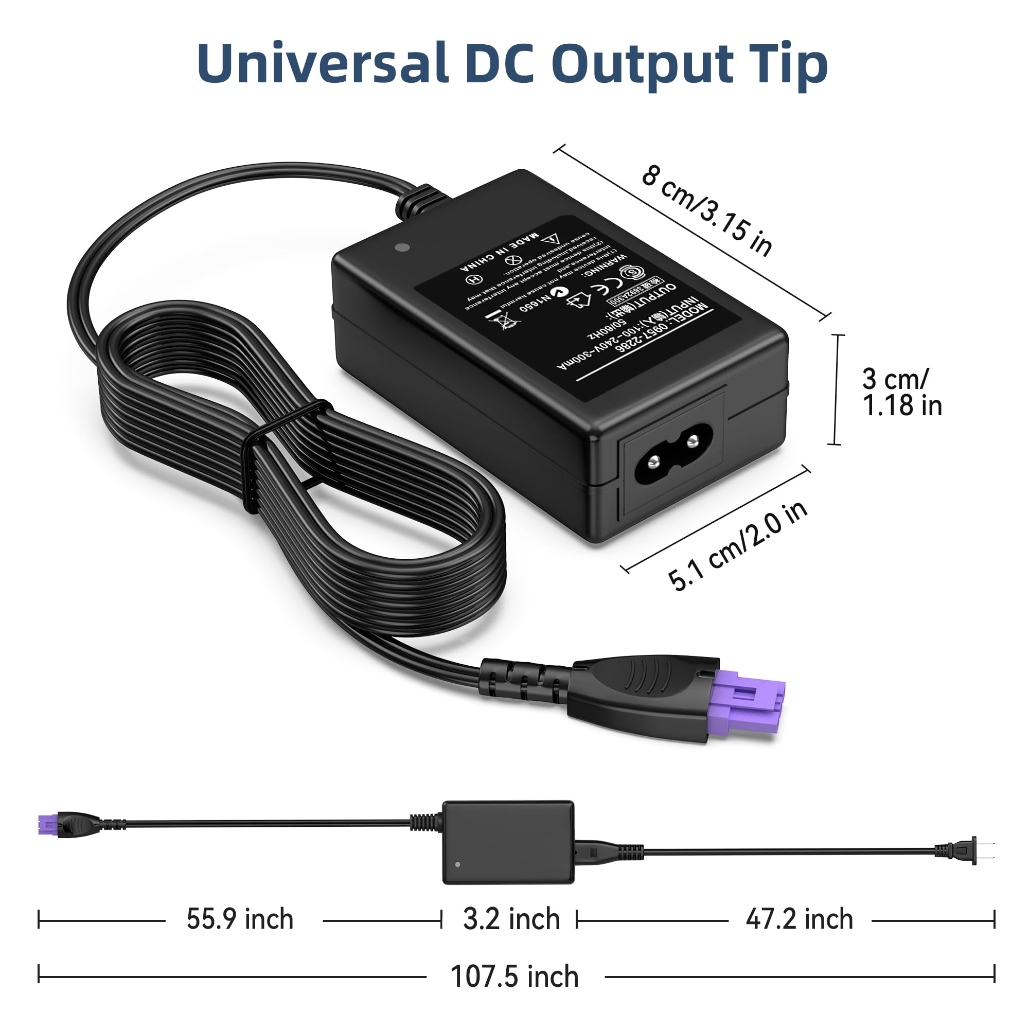 Amazon.com: PKPower 32V 625mA AC Adapter for HP Printer 0957-2269