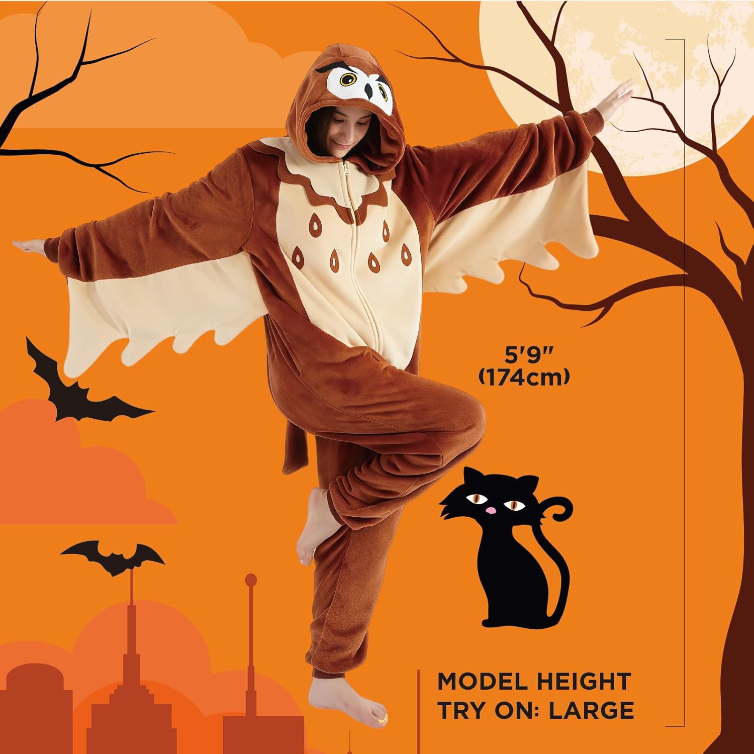 Unisex Adult Onesie Pajamas,Flannel Hooded Sleepwear Halloween Costumes Animal Cosplay Homewear