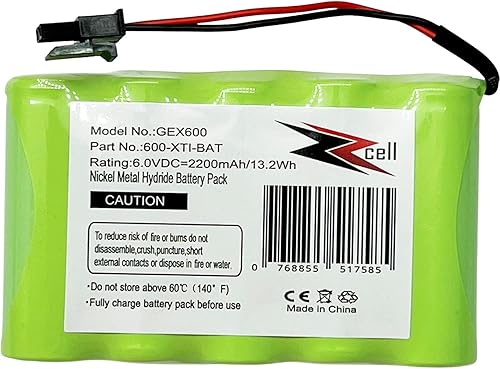 Miniatura 5 de ZZcell Batería compatible con GE Interlogix Simon Xti, sistema de seguridad de alarma XTi-5 600-XTI-BAT panel de control inalámbrico de 6 V 2200 mAh