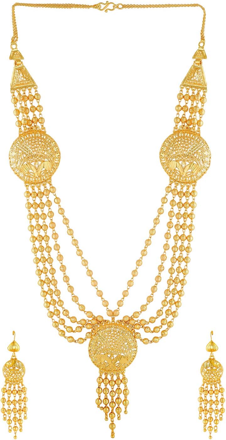 Manikya Brass and Jeweller Set for Women (Gold)