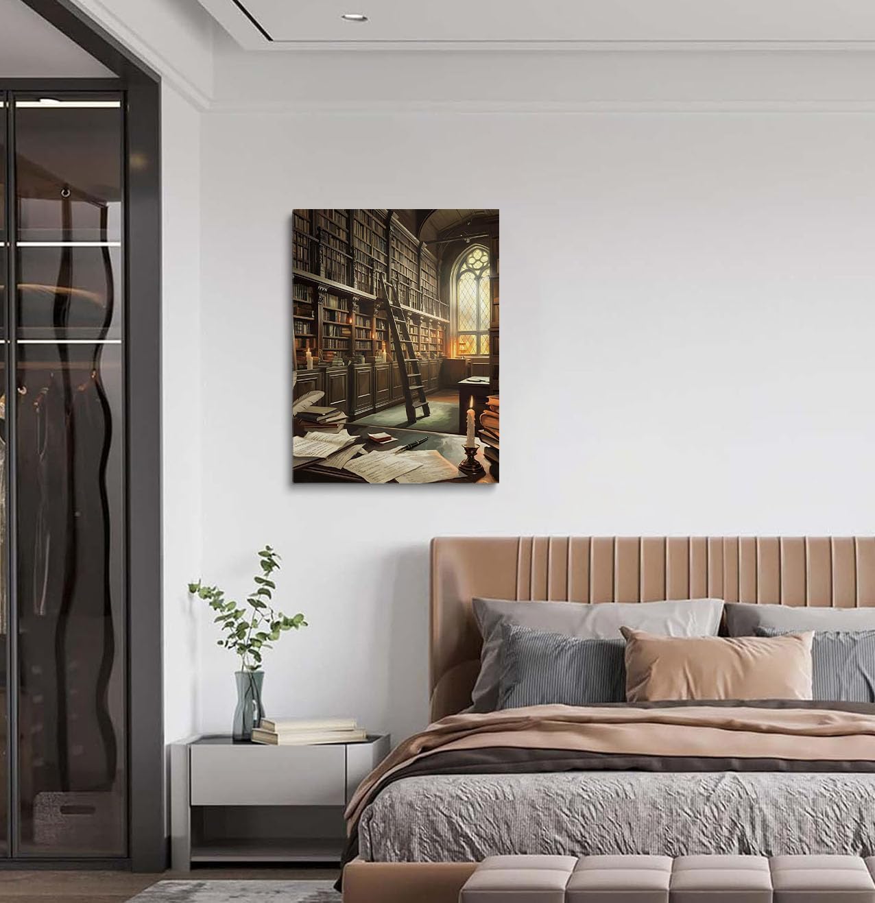 Vintage Library Wall Art, Dark Academia Print Poster, Gothic Literature Quote, Study Room Decor 24x36inch Unframed - Image 4