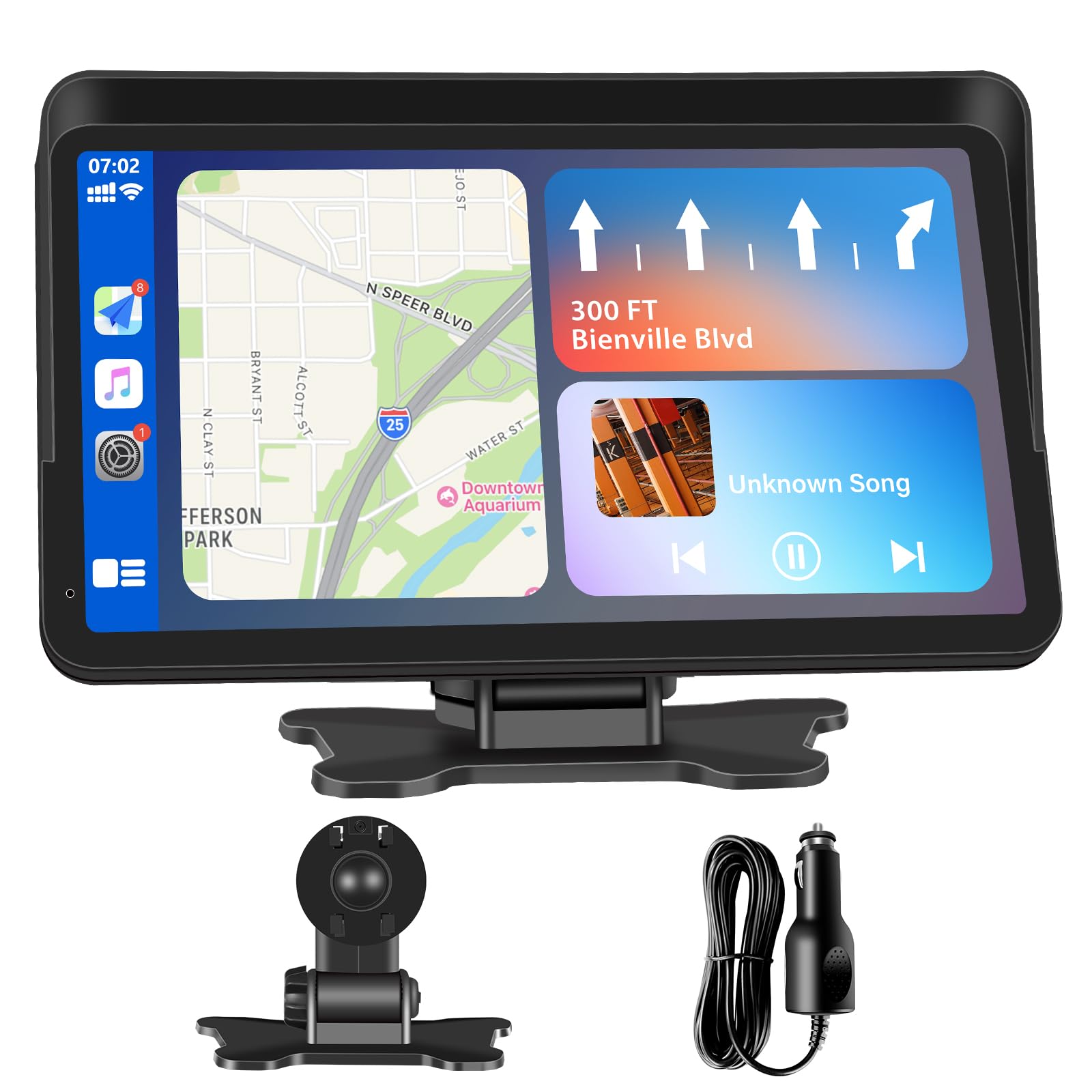 apple様 Amazon.com: Apple Carplay Portable Car Stereo and Android Auto