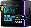 Dell Alienware Aurora ACT1250 Gaming Desktop Intel 24-core Ultra 9 Series 2 285 Up to 13 Tops 32GB RAM 2TB SSD GeForce RTX 5080 16GB GDDR7 DLSS4 Wi-Fi7 1000W PSU for Gaming AI Win11 ICP HubAI PC