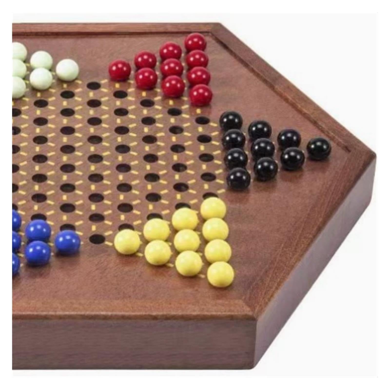 Set da gioco di dama cinese esagonale in legno massello Scacchi