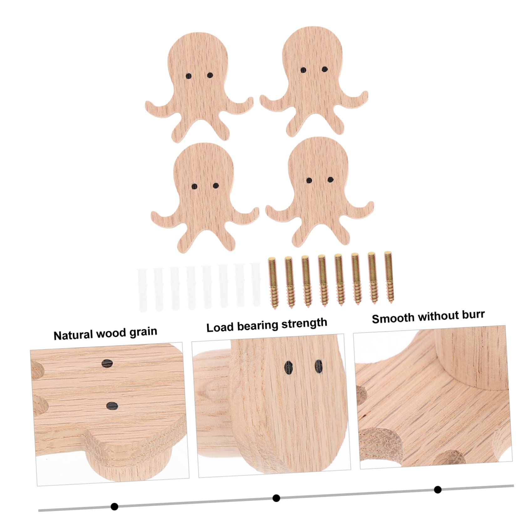 ISCBAFYX Juegos de Toallas Gancho de Animal Montaje en Pared Perchero para Sombreros Perchas para Sombreros Gancho de Pared Paraguas Estante de Clavijas de Madera Percha de Montaje en Pared Retro