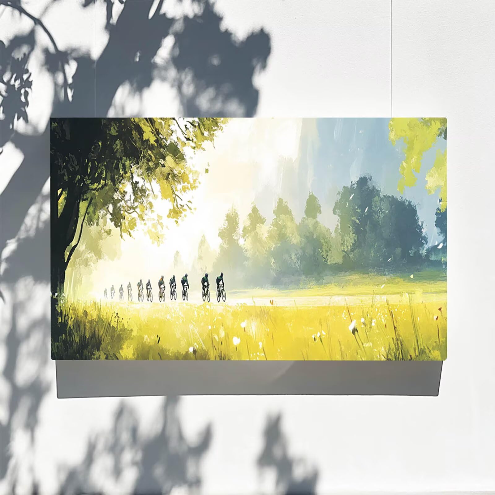DIY Malen nach Zahlen Erwachsene Fahrrad Malen nach Zahlen ab 7 jahre Mädchen Baum Kreativ set für Erwachsene mit Leinwand Acrylfarben set und Pinsel, Bastelset zum Bemalen für Wanddeko 80X160cm 7-4-6