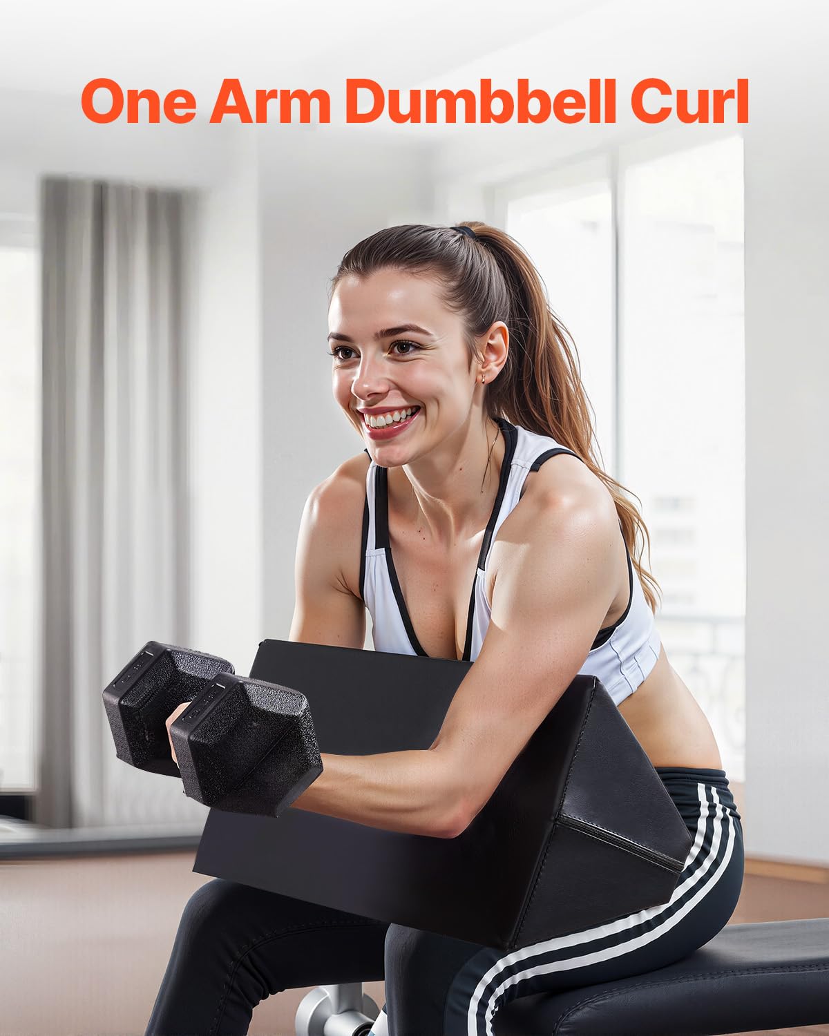 VEVOR Coussin pour Banc à Biceps Portable, Coussin de Pupitre à Biceps et Triceps en Mousse EVA Haute Densité, Accessoire pour Banc de Musculation, Soutien Confortable, pour Fitness Gym Salle de Sport