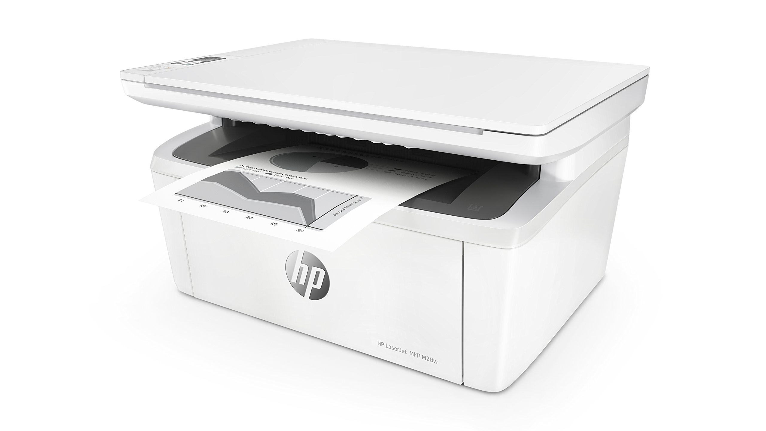 HP W2G55A#B19 LaserJet Pro M28w Multifunktionsgerät Laserdrucker (Schwarzweiß Drucker, Scanner, Kopierer, WLAN, Airprint) weiß