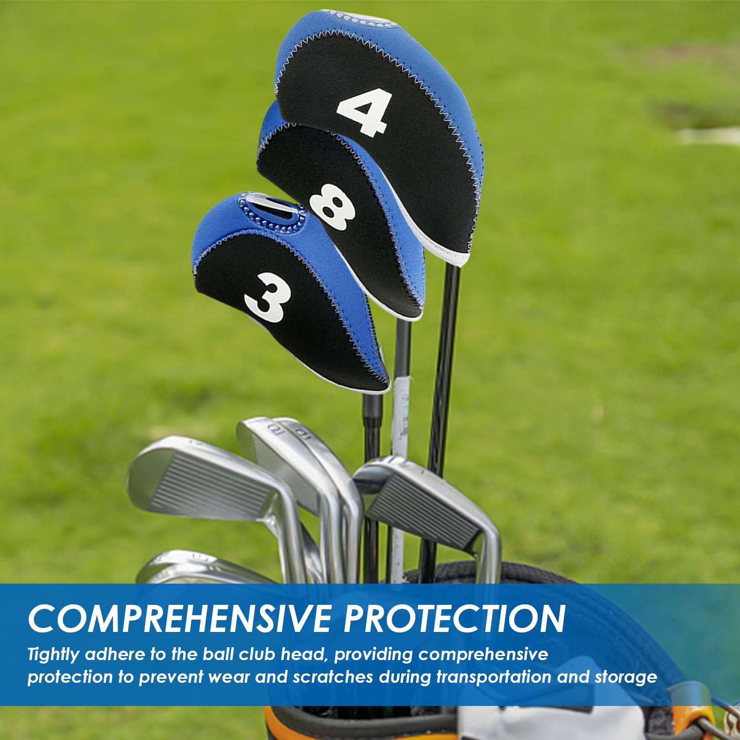 Fundas para Cabezas de Palos de Golf, 5 Clavos de Goma, Funda de Transporte