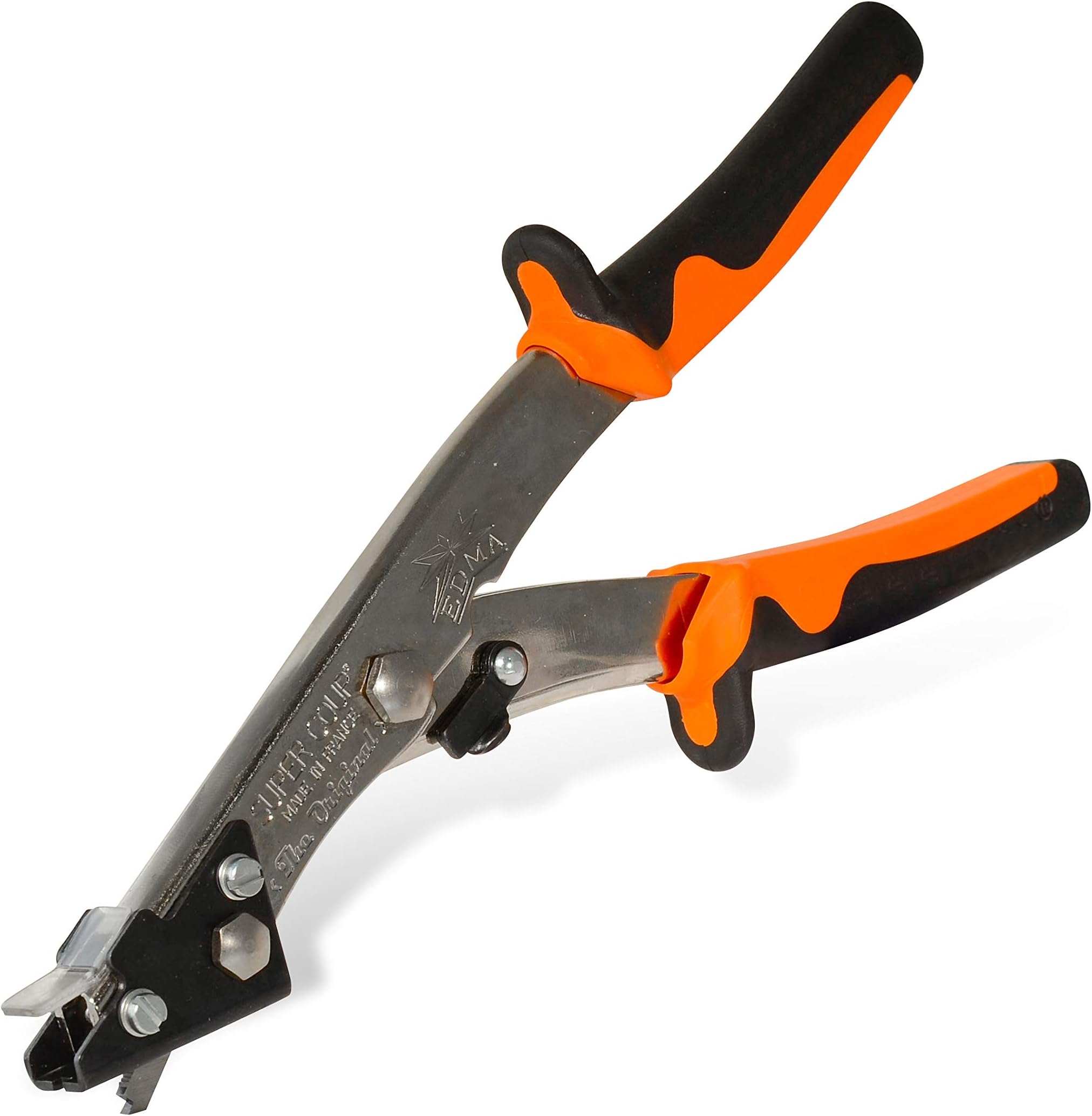 EDMA - Supercoup NR1 - Nibbler Shears with Built-in Chip Cutter - for Sheet Metal Plane - Capacity 0.6-2 mm - 11055 - Quality Manual Tool for Professional and Individual